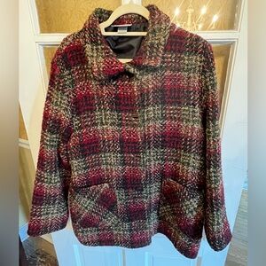Weave of the Irish 90% Wool Barn Jacket Size L Ireland